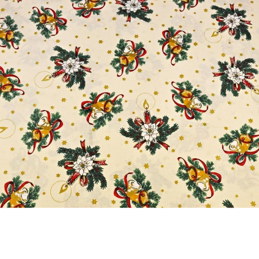 Tissu Coton Motif Noël
