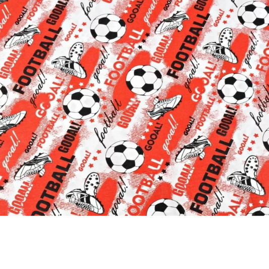 Tissu Coton Motif Football