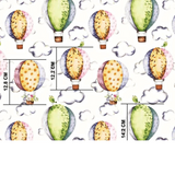 Tissu Coton Motif Montgolfières