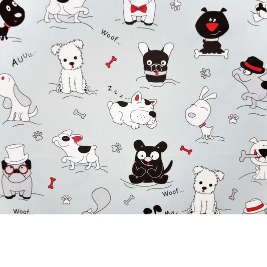 Tissu Coton Motif Chiens