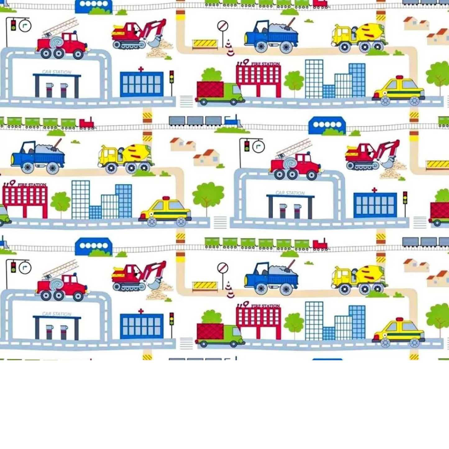 Tissu Coton Motif Voitures