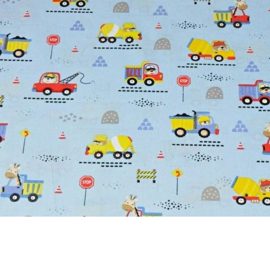 Tissu Coton Motif Animaux Chantier