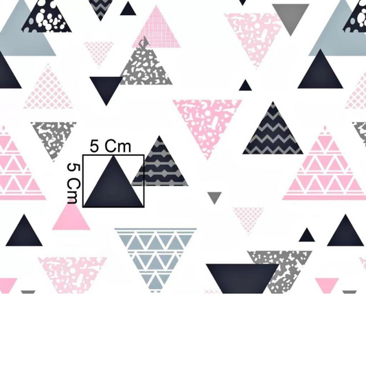 Tissu Coton Motif Triangles