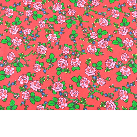 Tissu Coton Motif Fleurs