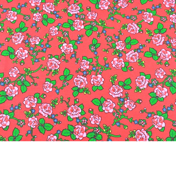 Tissu Coton Motif Fleurs