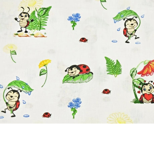 Tissu Coton Motif Coccinelles