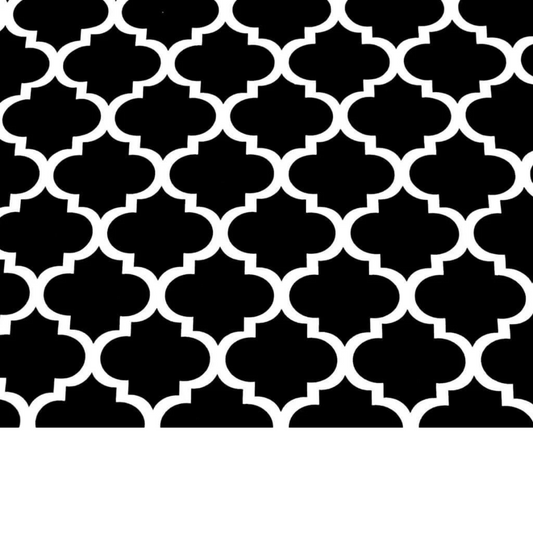 Tissu Coton Imprimé Blanc Et Noir