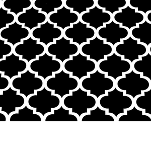 Tissu Coton Imprimé Blanc Et Noir