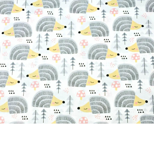 Tissu Coton Motif Hérissons