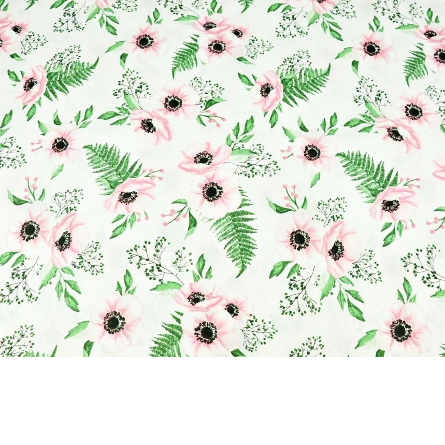 Tissu Coton Motif Fleurs