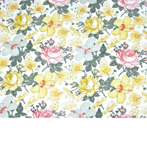Tissu Coton Motif Fleurs