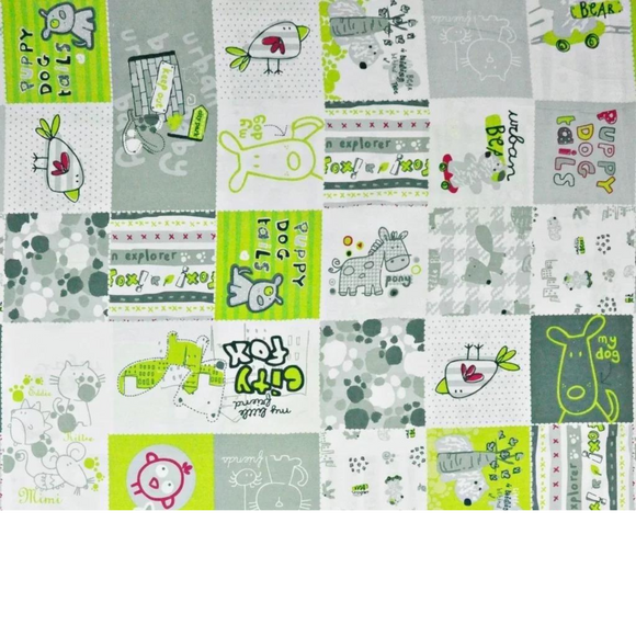 Tissu Coton Motif Patchwork Animaux