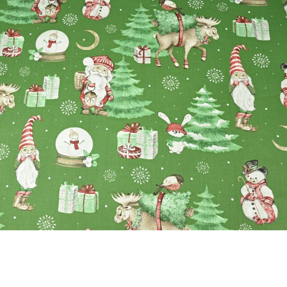 Tissu Coton Motif Noël