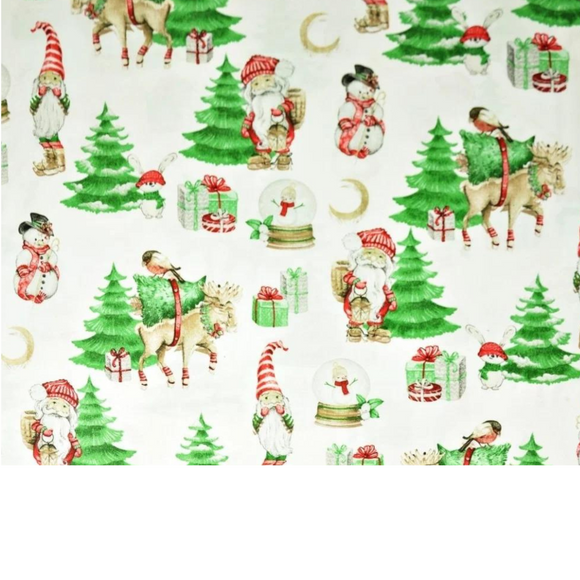 Tissu Coton Motif Noël
