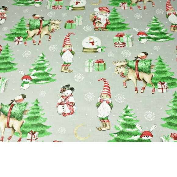 Tissu Coton Motif Noël