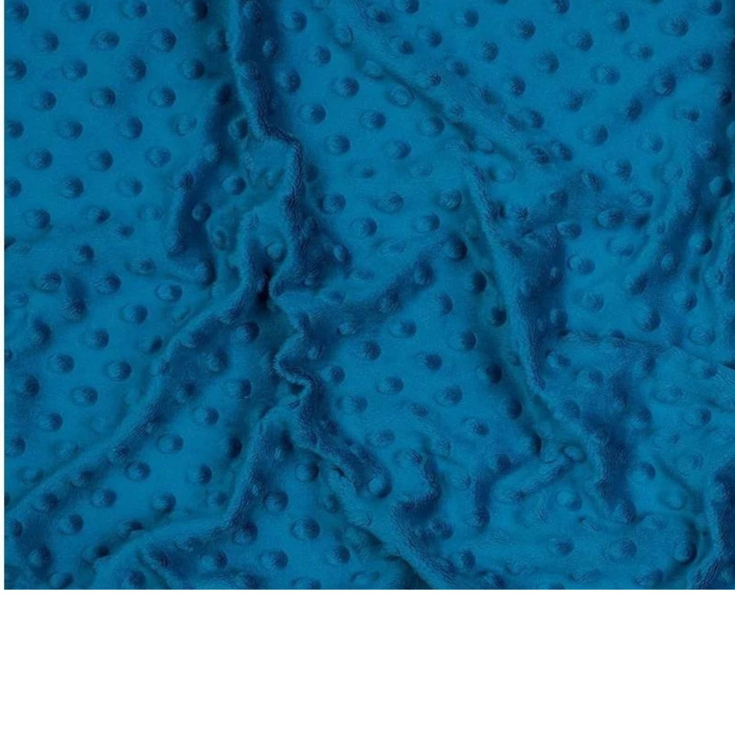 Tissu Minky Turquoise Foncé