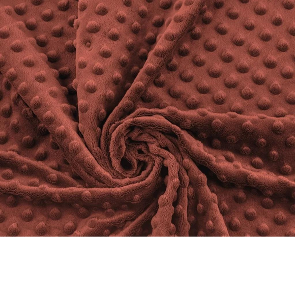 Tissu Minky Marsala