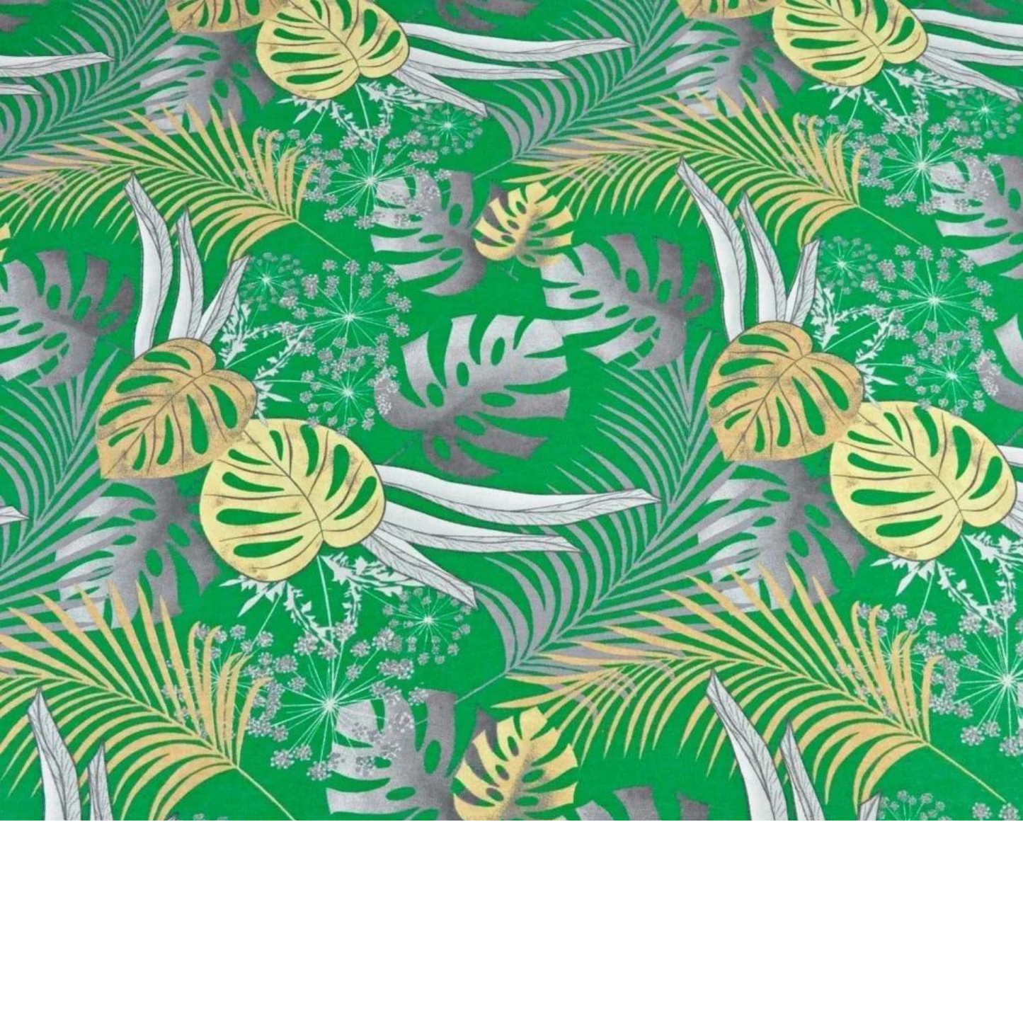 Tissu Coton Motif Plantes