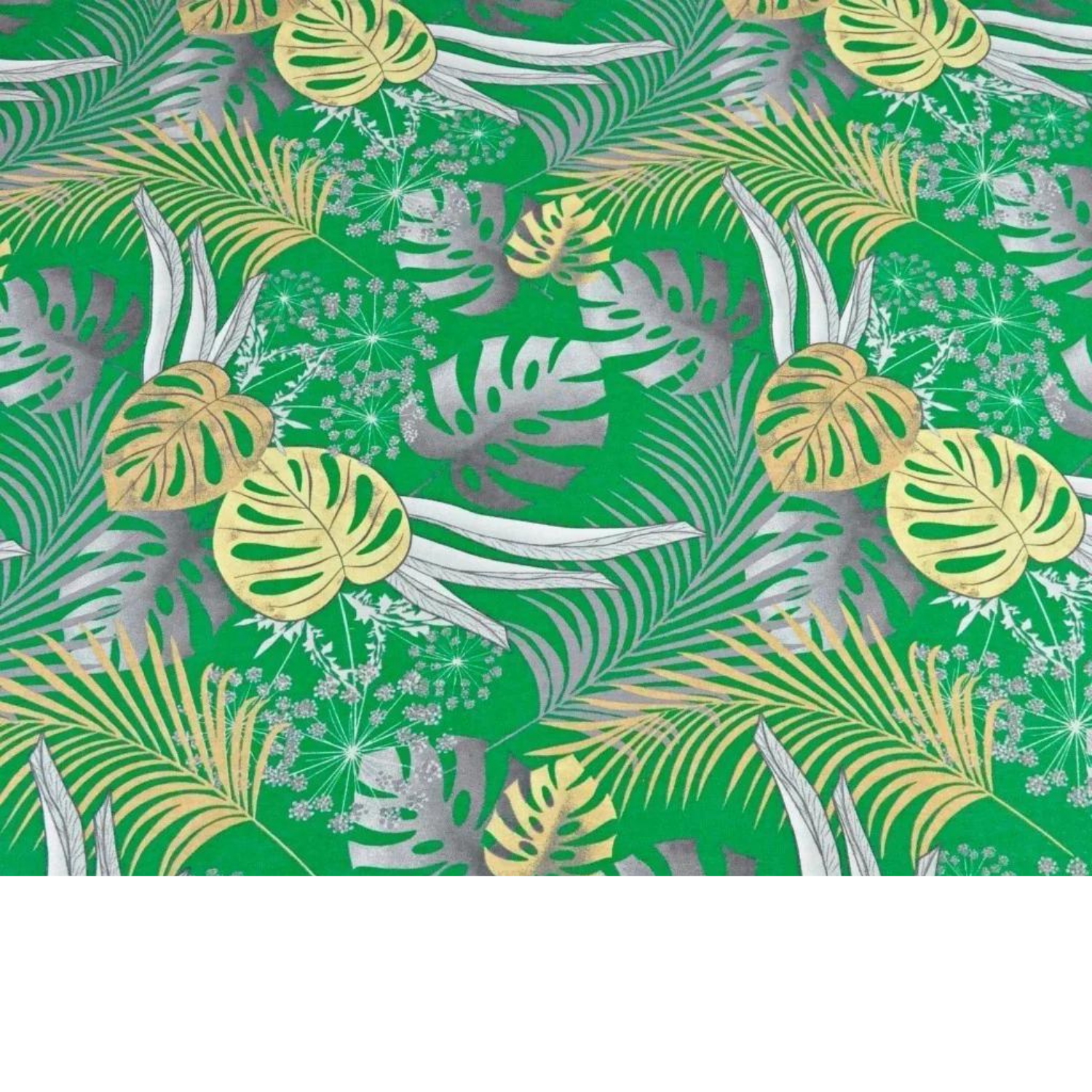 Tissu Coton Motif Plantes