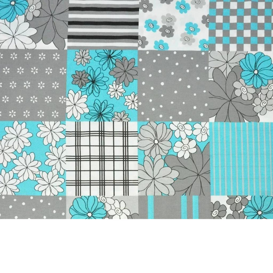 Tissu Coton Motif Fleurs Patchwork