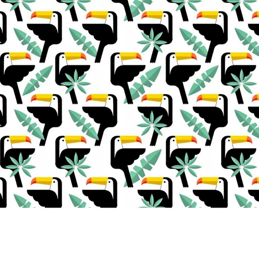 Tissu Coton Motif Toucans