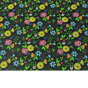 Tissu Coton Motif Fleurs