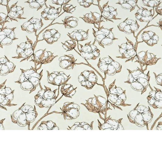Tissu Coton Motif Fleurs De