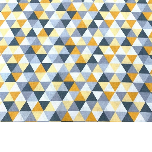 Tissu Coton Motif Triangles