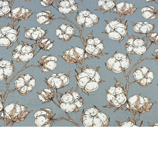 Tissu Coton Motif Fleurs De