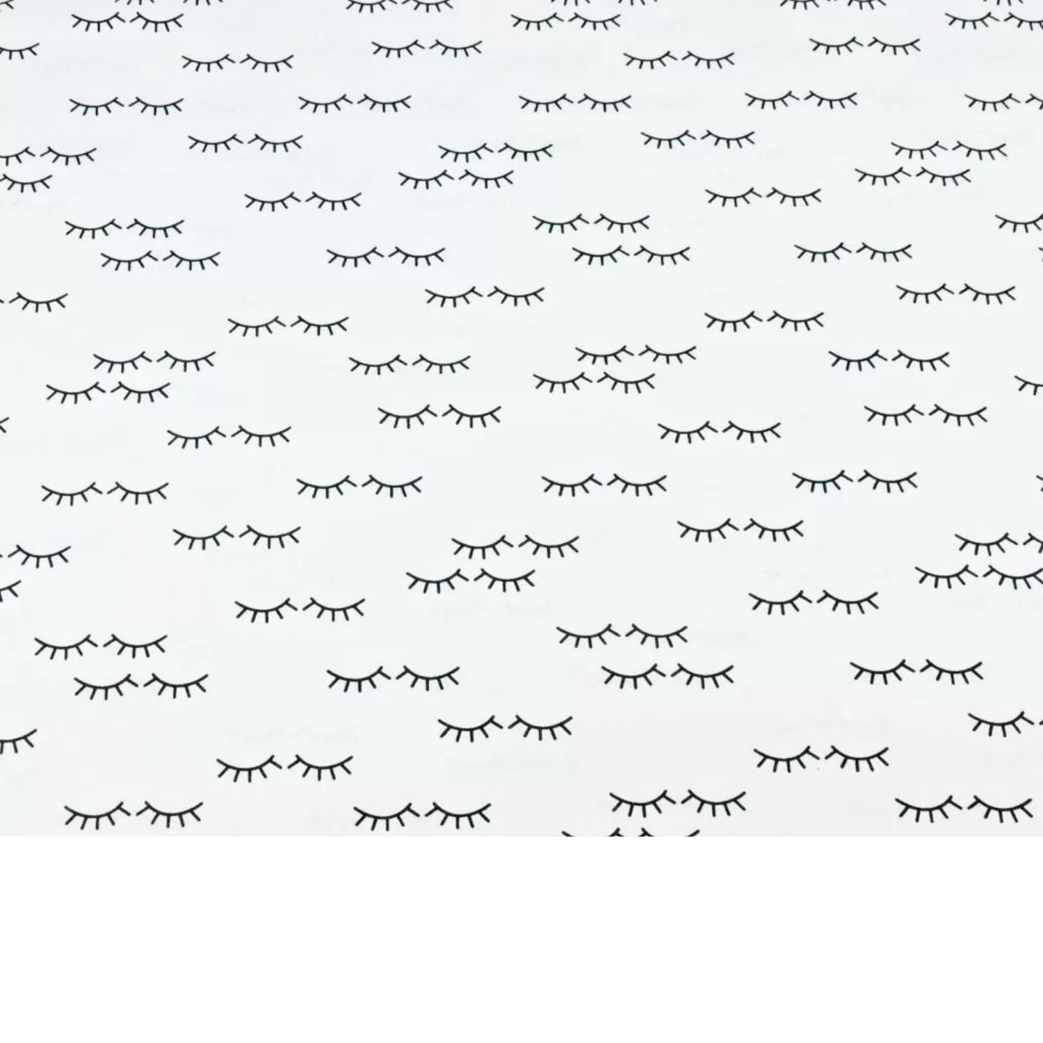 Tissu Coton Motif Cils
