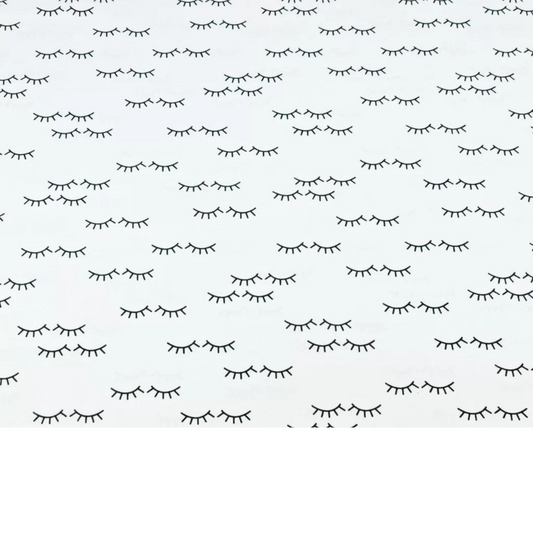 Tissu Coton Motif Cils