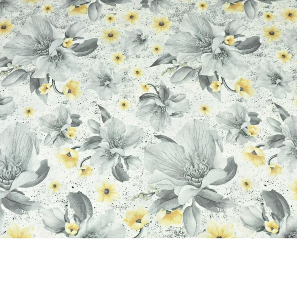 Tissu Coton Motif Fleurs