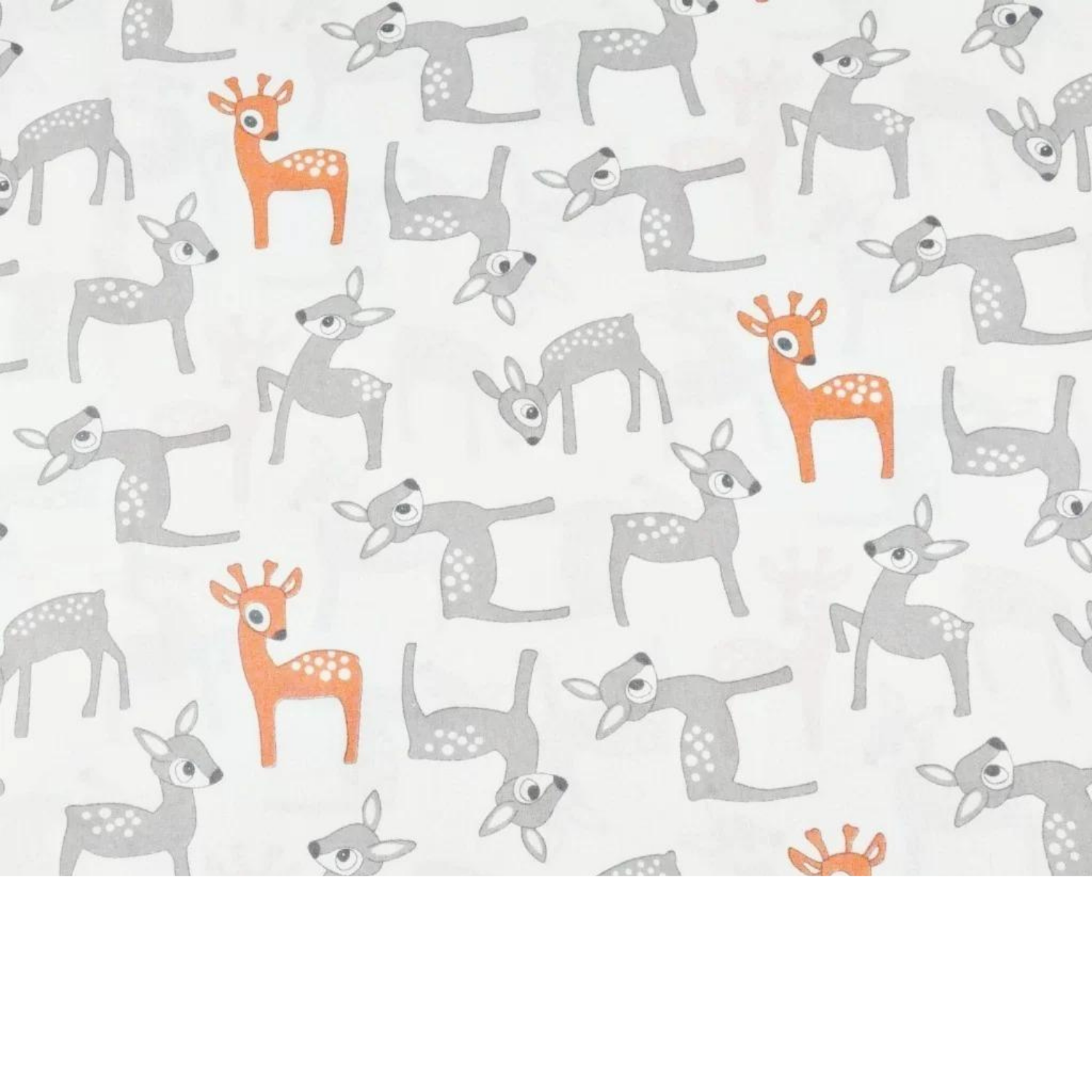 Tissu Coton Motif Biches