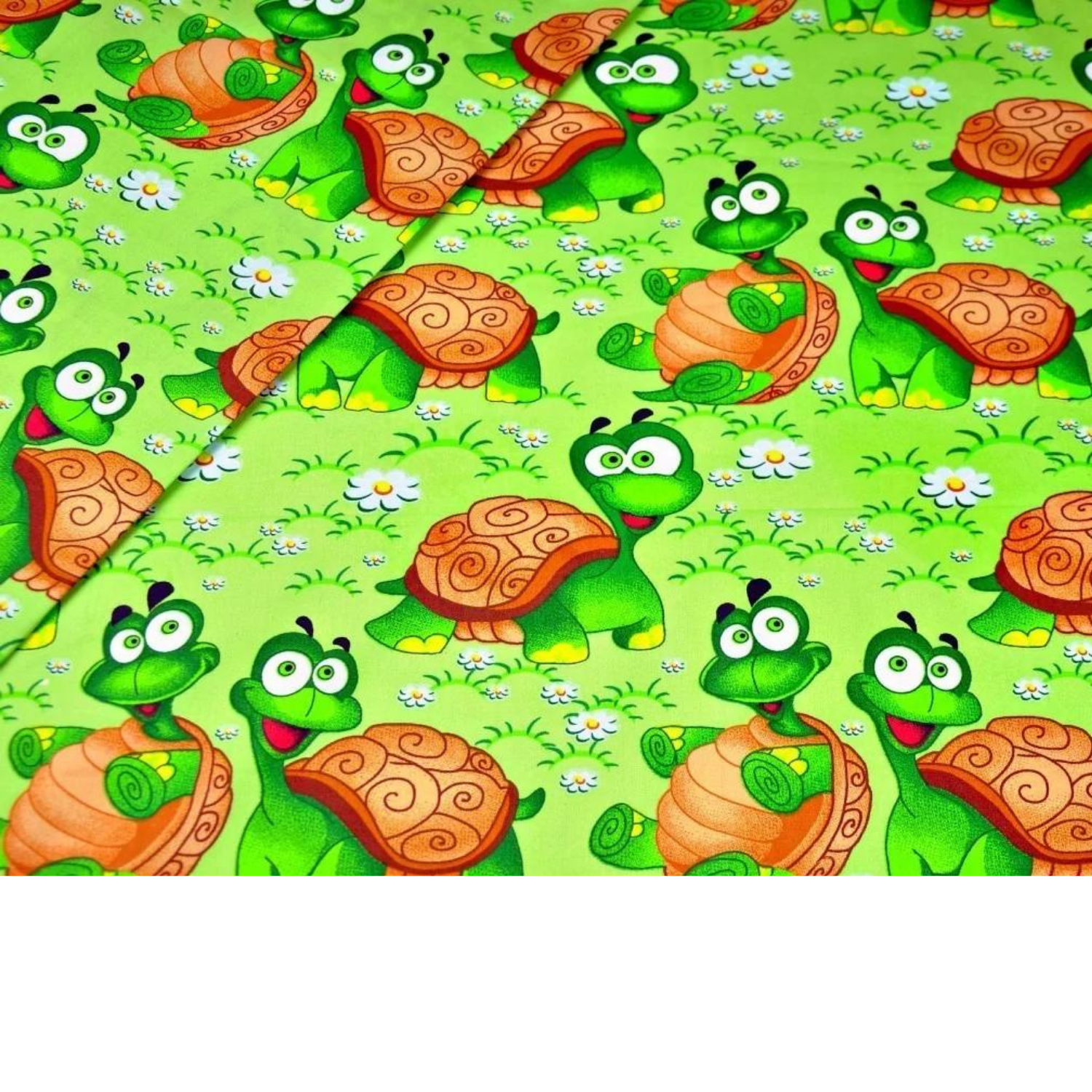 Tissu Coton Motif Tortues