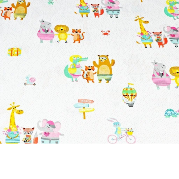 Tissu Coton Motif Animaux