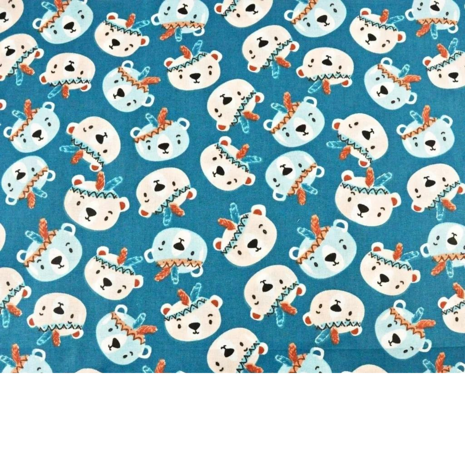 Tissu Coton Motif Oursons