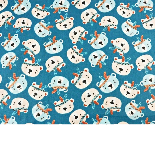 Tissu Coton Motif Oursons