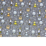 Tissu Coton Motif Robots