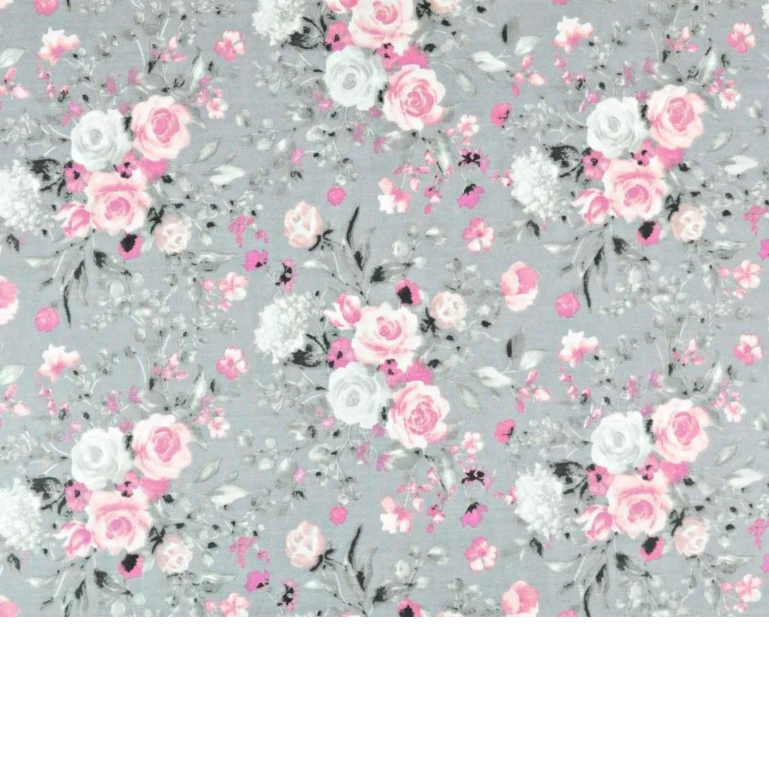 Tissu Coton Motif Fleurs