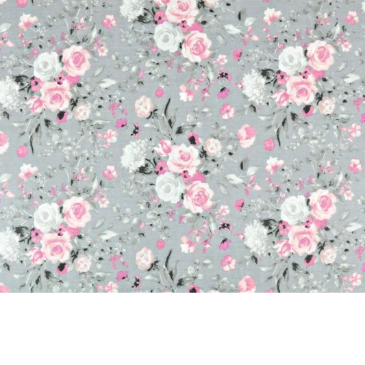 Tissu Coton Motif Fleurs