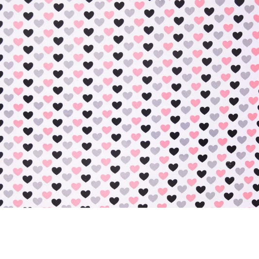 Tissu Coton Motif Coeurs