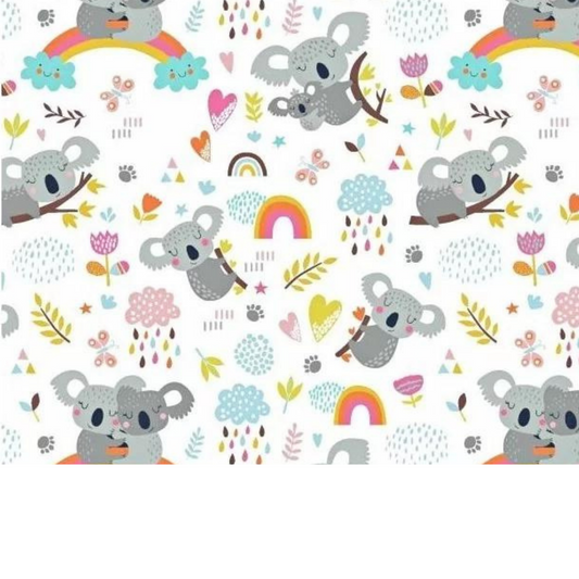 Tissu Coton Motif Koalas