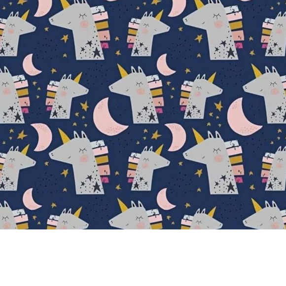 Tissu Coton Motif Licornes