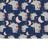 Tissu Coton Motif Licornes