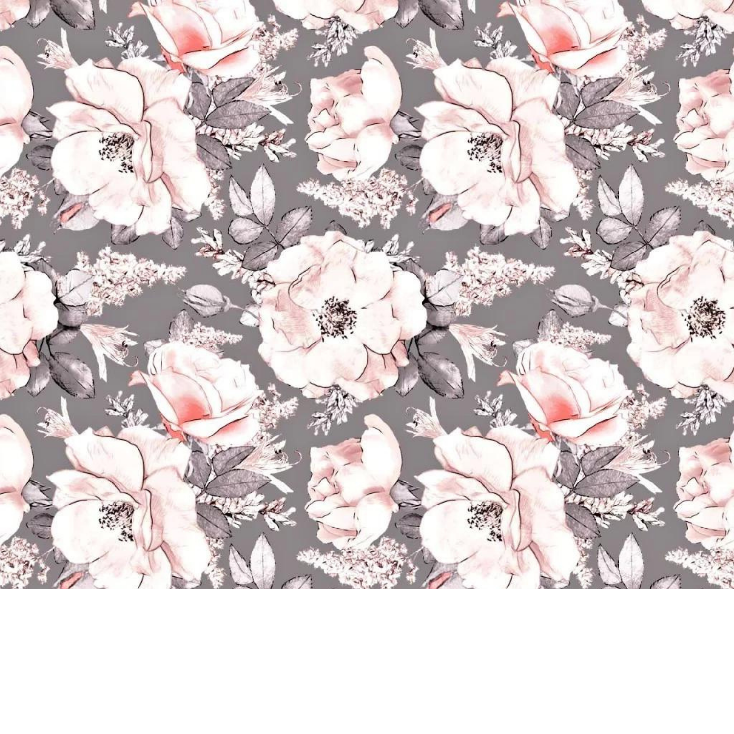 Tissu Coton Motif Fleurs
