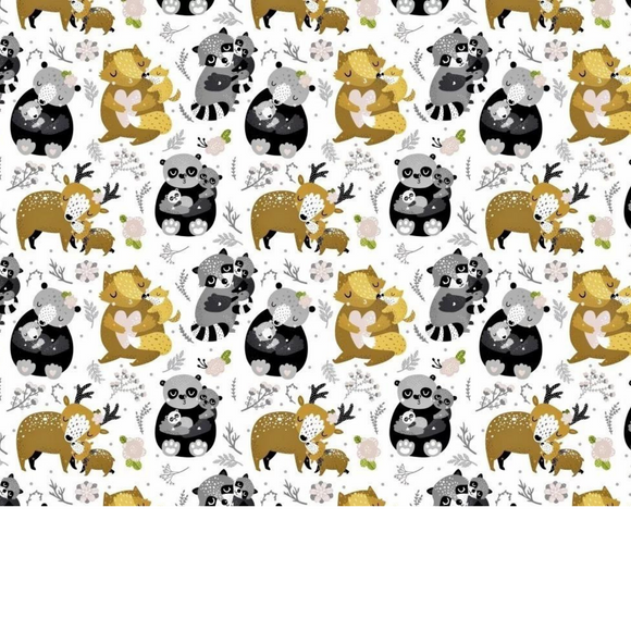 Tissu Coton Motif Animaux