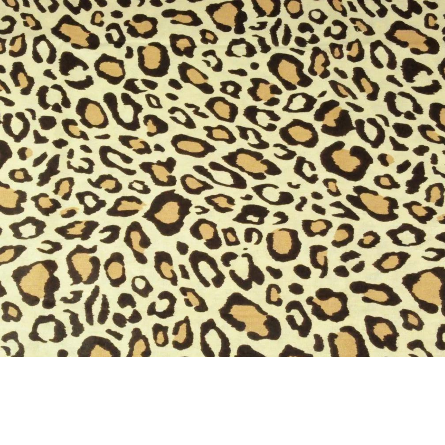 Tissu Coton Motif Leopard