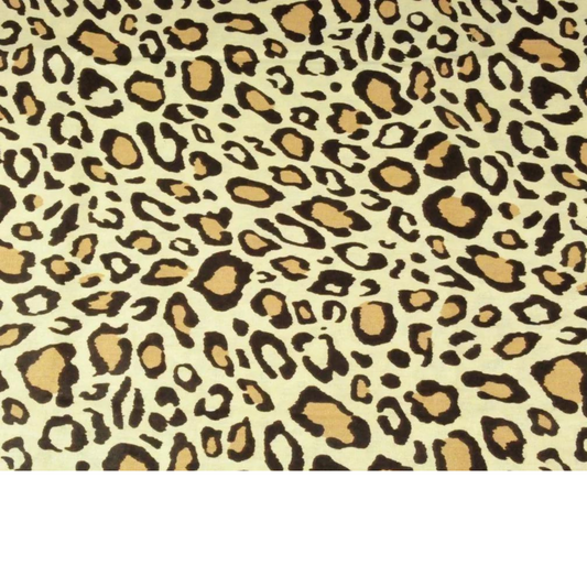 Tissu Coton Motif Leopard