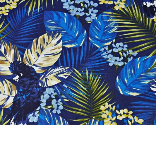 Tissu Coton Motif Feuilles