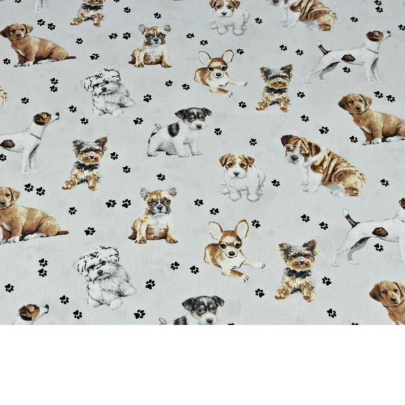 Tissu Coton Motif Chiens